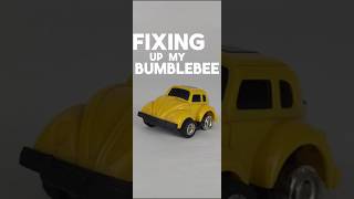 Fixing up my Bumblebee #transformers New tyres for an old toy!
