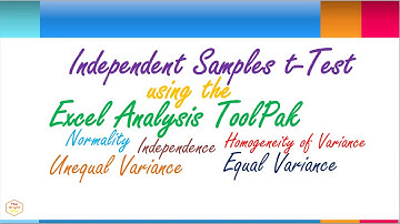 Independent Samples t-Test Statistical Analysis by Excel Analysis Toolpak - Practical Research
