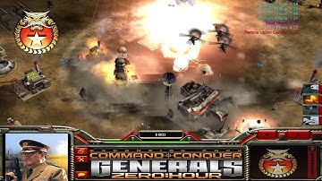 Generals Zero Hour 4vs4 Random Hard Twilight Flame Edit Map (China Tank)