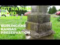 Cemetery Preservation in Burlingame Kansas