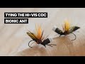 Fly tying tutorial the hi vis cdc bionic ant dry fly pattern  great summer terrestrial for trout