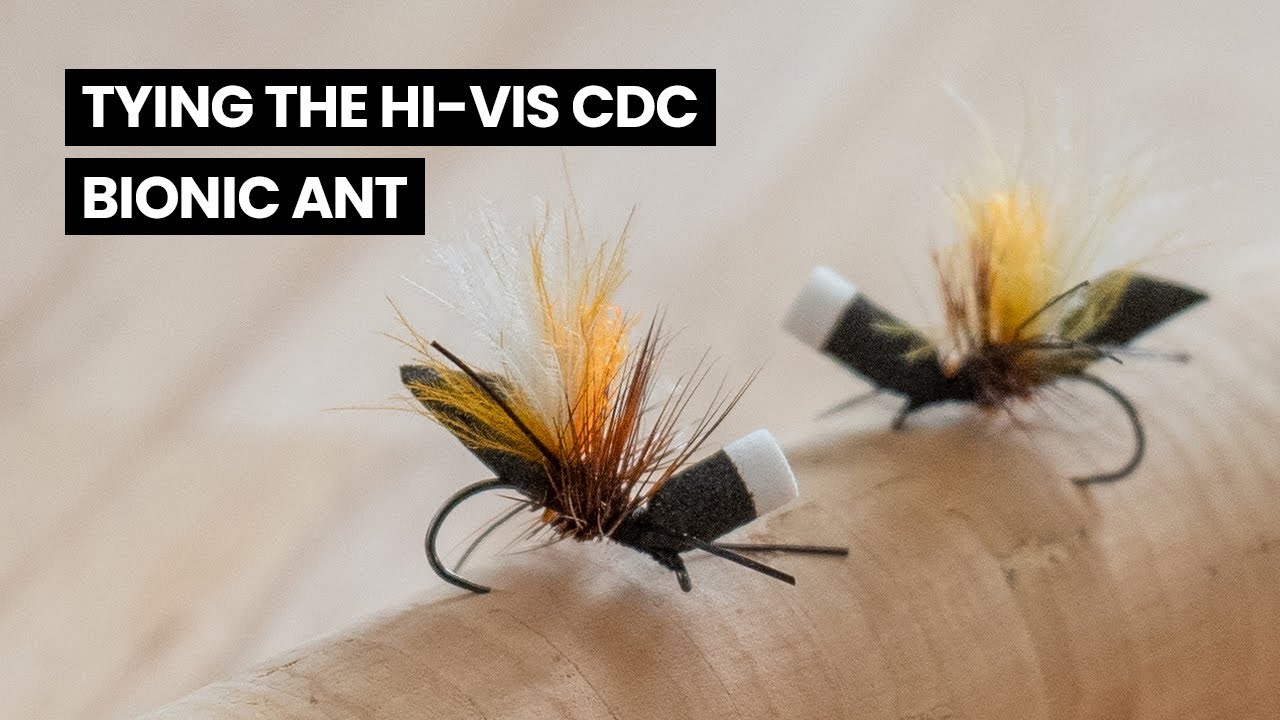 Fly Tying Tutorial The Hi Vis CDC Bionic Ant Dry Fly Pattern // Great