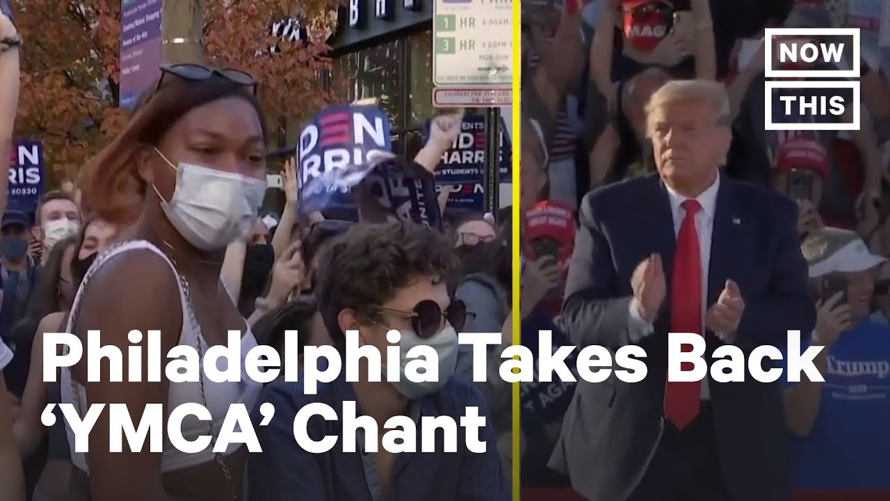 Philadelphia Celebrates Trump's Defeat With 'YMCA' Chant | NowThis