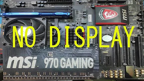 MSI 970 GAMING MOTHERBOARD NO DISPLAY PROBLEM SOLVED