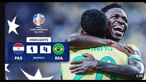 PARAGUAY 1-4 BRASIL | HIGHLIGHTS | CONMEBOL COPA AMÉRICA USA 2024