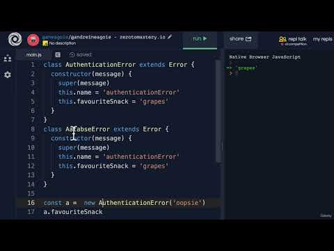JavaScript Adv Concepts Error Handling 1106 Extending Errors