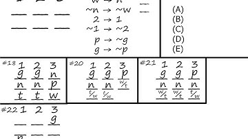 June 2007 LSAT, Section 1, Logic Games, Game 4, Question 22, Explanation