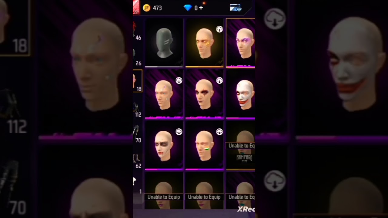 Free Fire dress combination for no top up players || FF dress combination 