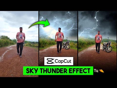 1 Click & Sky Thunder Effect || Sky Thunder Effect Video Editing | Capcut Video Editing