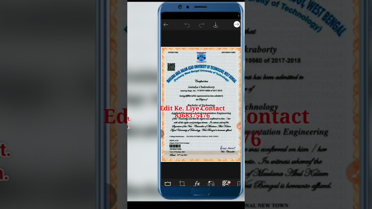 Marksheet editing Pixellab new trick || Mobile document editing viral trick