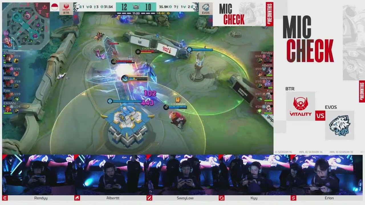 MIC CHECK EVOS VS BTR - EVOS BANTAI2