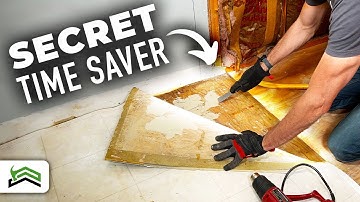 How To Remove Old Vinyl Or Linoleum Flooring | Kitchens and Bathrooms