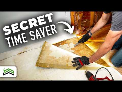 How To Remove Old Vinyl Or Linoleum Flooring | Kitchens and Bathrooms