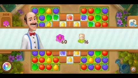 Gardenscapes Level 2038 Walkthrough "No Boosters Used"
