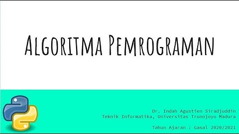 Pertemuan 6 :Algoritma Pemrograman - F