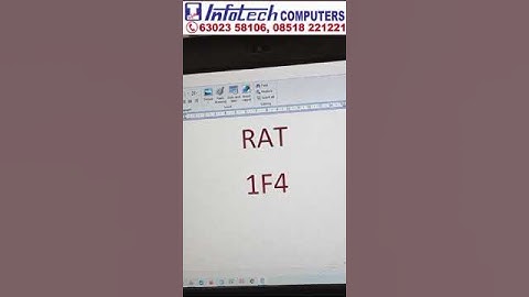 Create Rat  Word Document | Infotech Computers Bhagya Nagar Kurnool 6302358106 #training