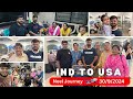 INDIA TO USA TRAVEL VLOG 2024-25 | Hardest goodbye | Journey from India to America | Immigration
