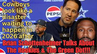 Brian Schottenheimer Sounds Unprepared Already!!! Talks About Cowboys Rookies &amp; The Green Dot!!!!!
