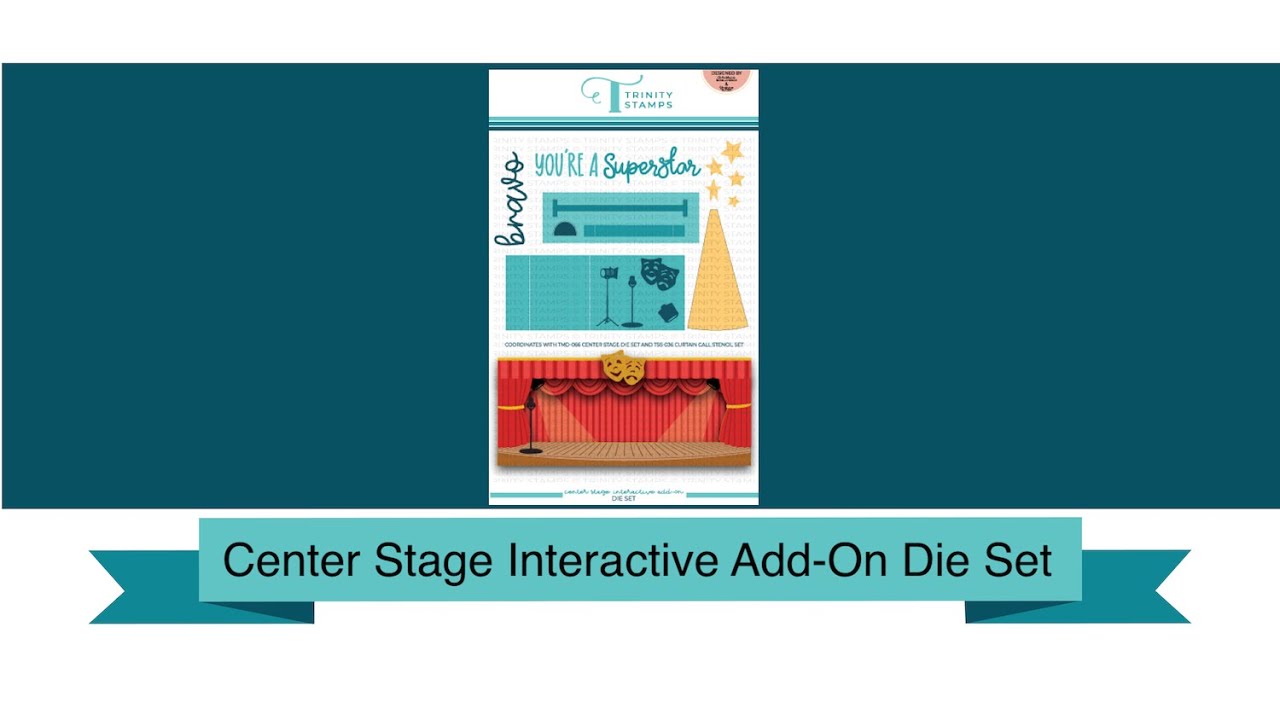 Trinity Stamps Product Closeup- Interactive Center Stage die set