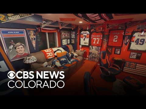 Orange Zone: Denver Broncos "Fan Cave" bursting with Broncos memorabilia