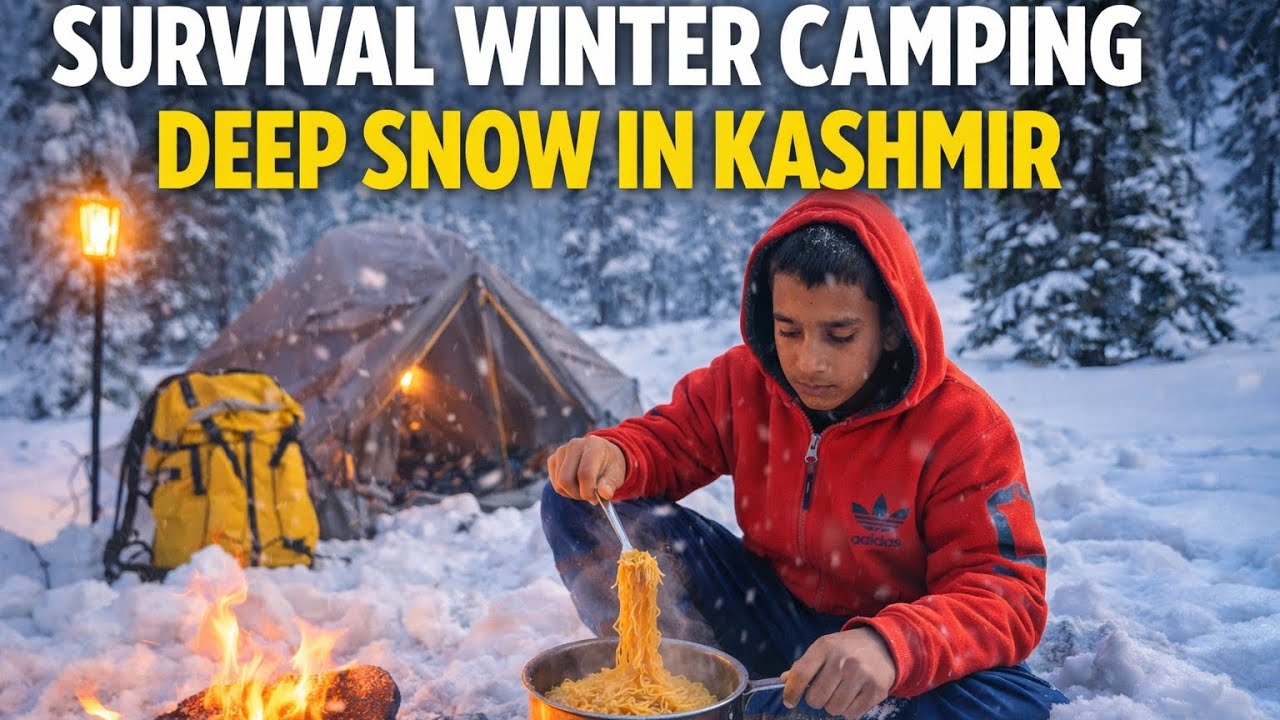 Living in India’s Coldest Mountain Village ❄️ | Snow Survival & Winter Cooking