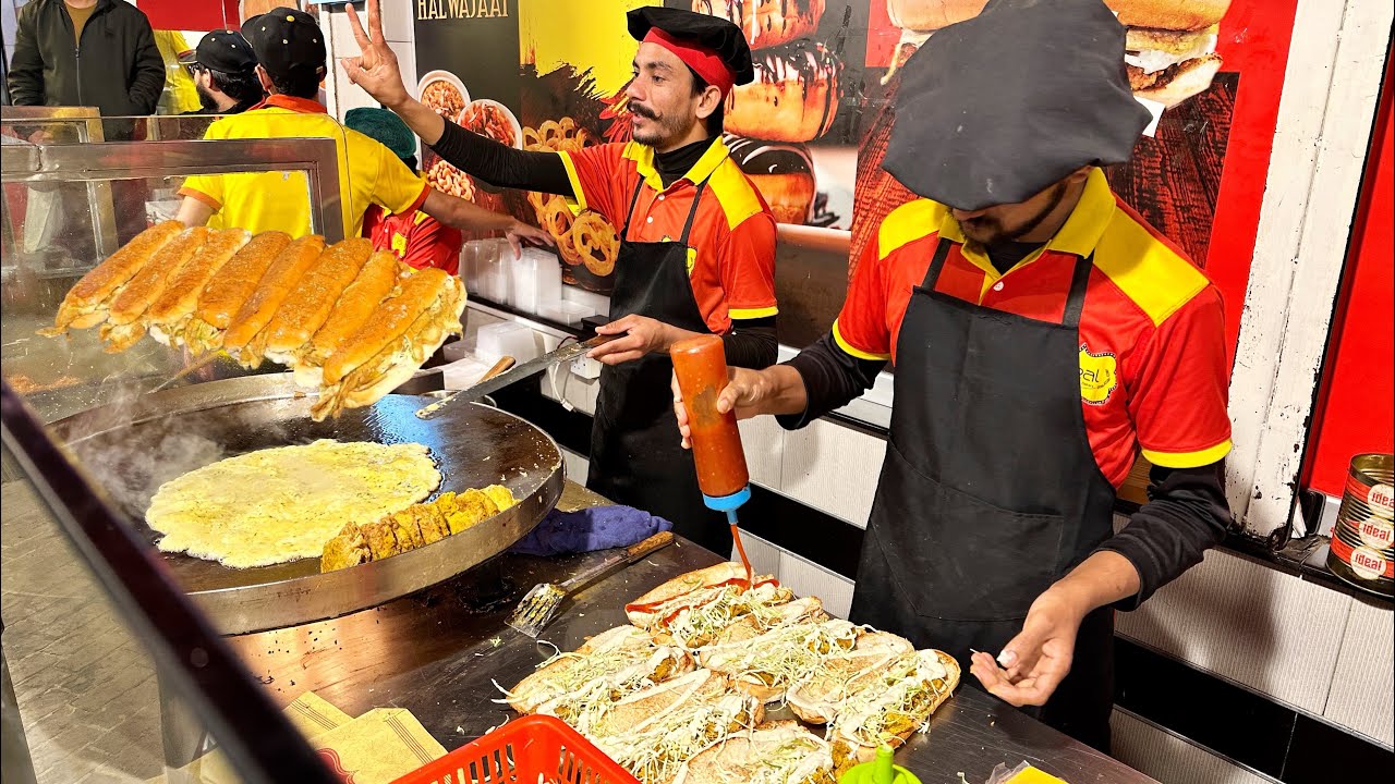 Egg Burger 🍔 Recipe | Authentic Anda Shami Burger in Pakistan | Double Cheese Burger 