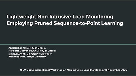 Jack Barber - Lightweight Non-Intrusive Load Monitoring Employing Pruned Sequence-to-Point Learning