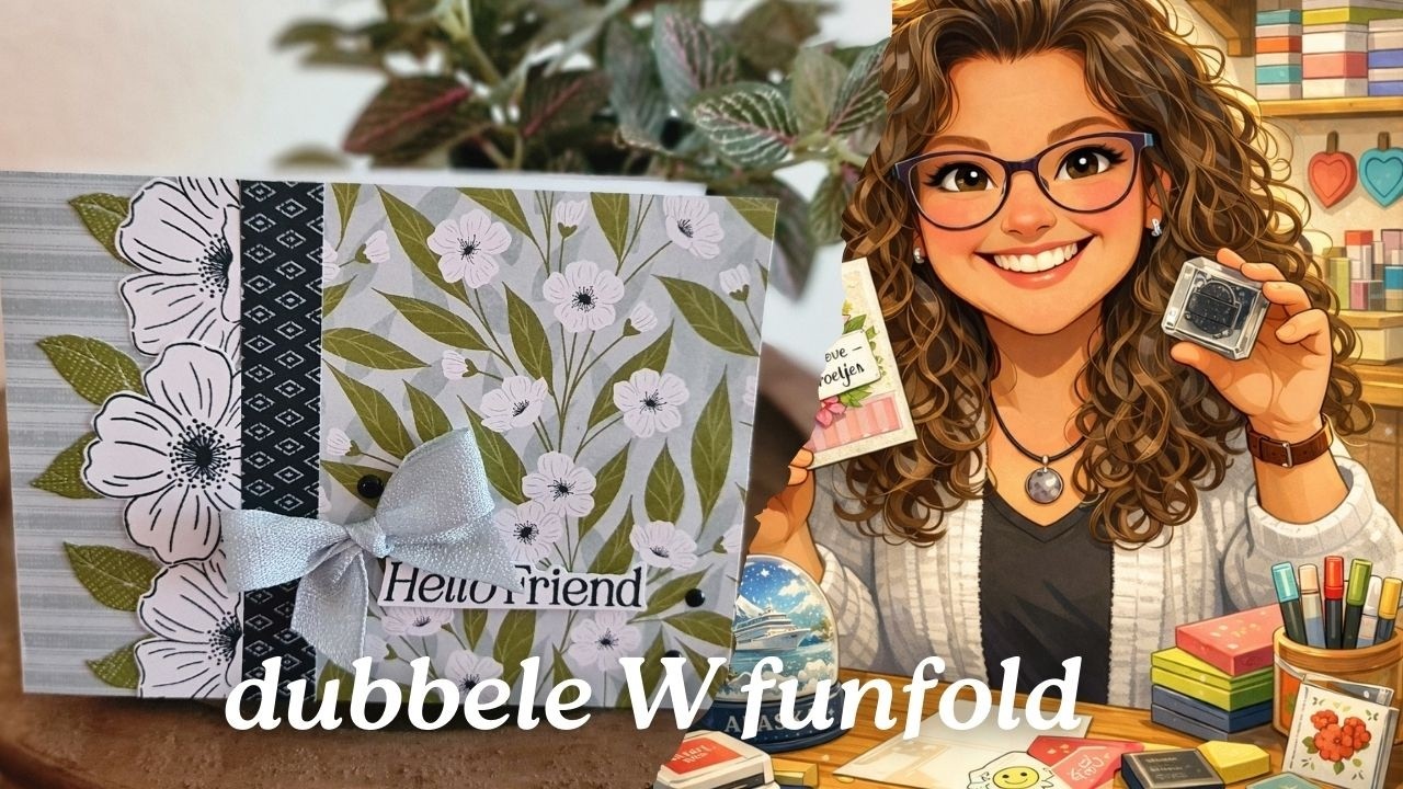 dubbele W funfold kaart