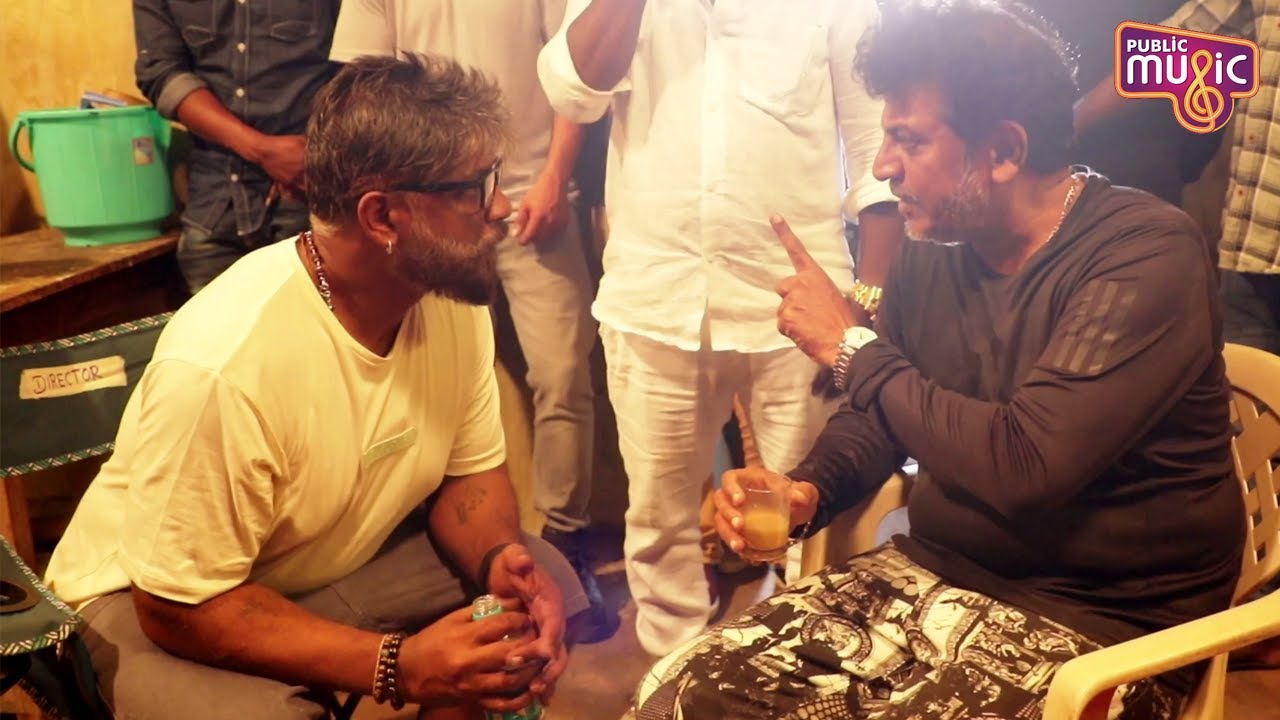 Shivarajkumar Visits Bheema Movie Set | Duniya Vijay | Public Music