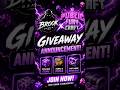 ANNOUNCEMENT FOR GIVEAWAY #minecraft #giveaway #shortsminecraft #gaming #viral #minecraftshorts