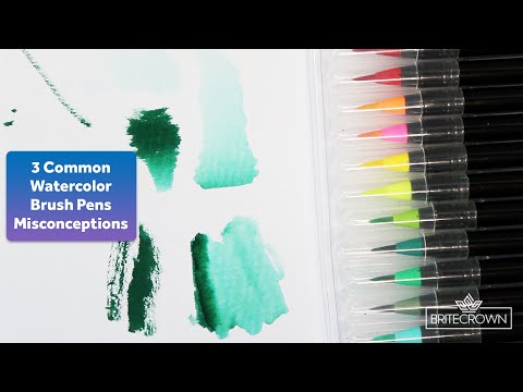 3 Common Misconceptions of Watercolor Brush Pens 