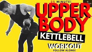 Chest Back Shoulder Arms “TORTURE” Workout | Kettlebell HIIT Upper Body WORKOUT | FOLLOW ALONG