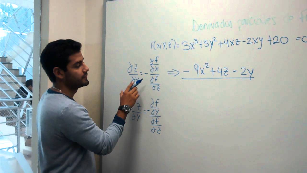 Derivadas parciales de funciones implicitas youtube