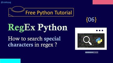 Regex in Python - 06 | Search Escape Sequences Characters | Python Tutorial for Beginners in Hindi