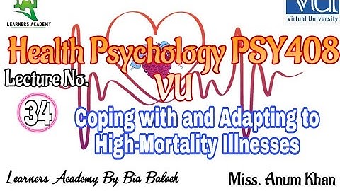 Health Psychology (PSY408) VU Urdu | Lecture No. 34 | Learners Academy By Bia Baloch