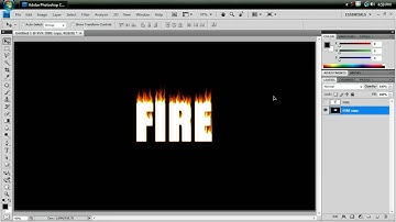 Text On Fire (Part 2/2) - Photoshop CS4 Intermediate Tutorial HD