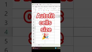 📊 Quickly Autofit Excel Cells! Adjust Rows & Columns Instantly! #ExcelTips#shorts