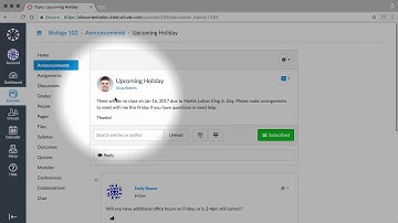 Communication   Canvas Tutorial Video Series