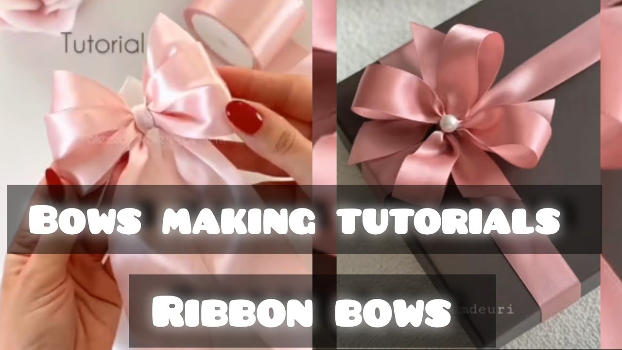 Dly Ribbon bows easy simple satin Ribbon bows making tutorials 