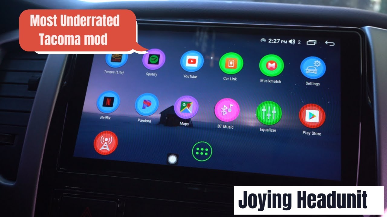 Joying head unit install Toyota With oem Back up camera YouTube