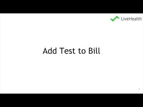 Bill update and patient update