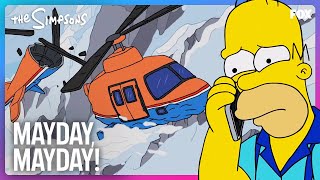 Homer’s Bowling Team Crashes on a Mountain | The Simpsons