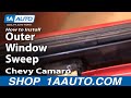 How to Replace Window Sweep 1982-92 Chevy Camaro