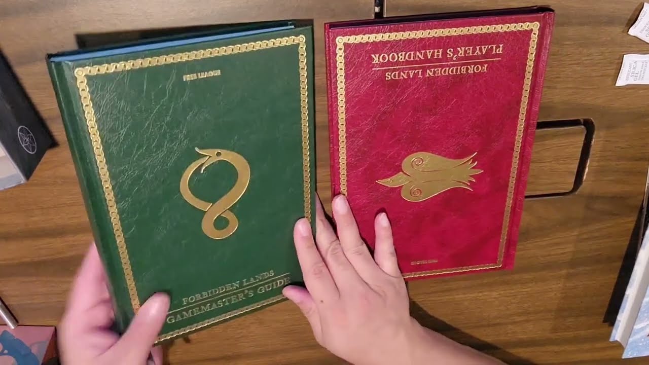 Free Leagues Forbidden Lands rpg boxset unboxing. Thefrenchspy81 adult collector