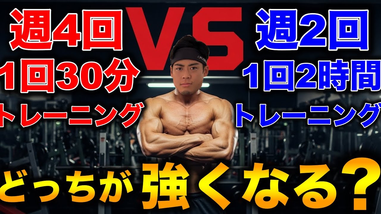 【BIG3強化】高頻度短時間トレvs低頻度長時間トレ