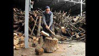 85 yaşında, 50 yıldır odun kırıyor
