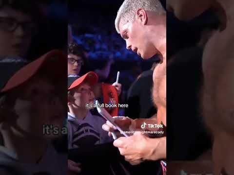 #CodyRhodes' Heartwarming Moment with Young Fan at WWE Event #shorts