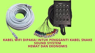 Cara membuat kabel LAN to XLR audio pengganti kabel SNAKE