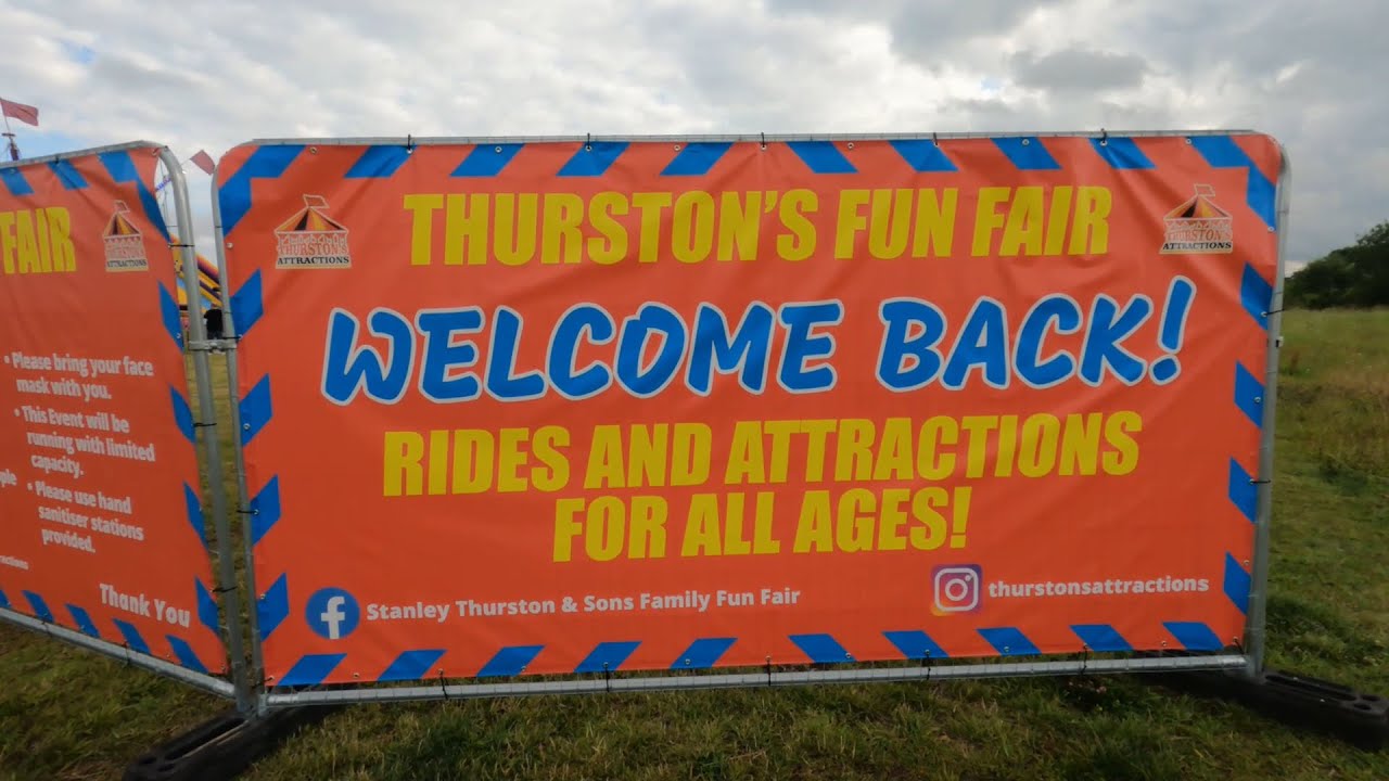 Classic Vlog #8 ~ Stanley Thurston's Pop Up Fun Park, Great Denham ~ August 1st 2021