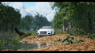 Mountain Forest River With an Audi A5 - Unreal Engine 5